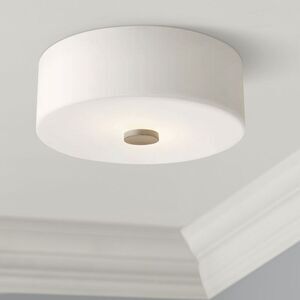 Mitzi Sophie Flush Mount Polished Nickel and Opal White Glass - NEW $218